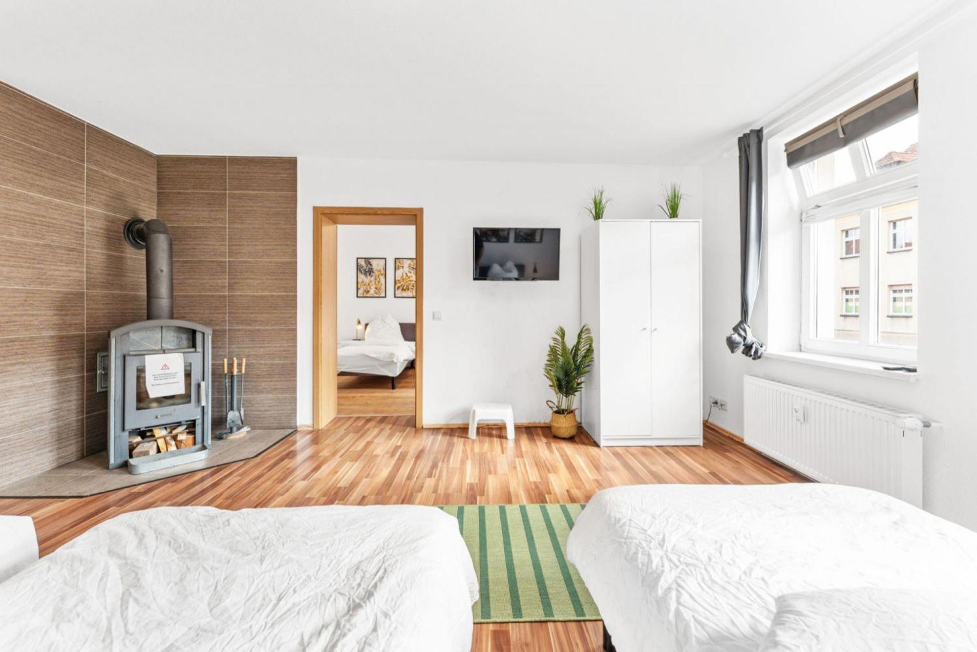 Cosy Apartment With Balcony And Fireplace Jüterbog Exterior foto